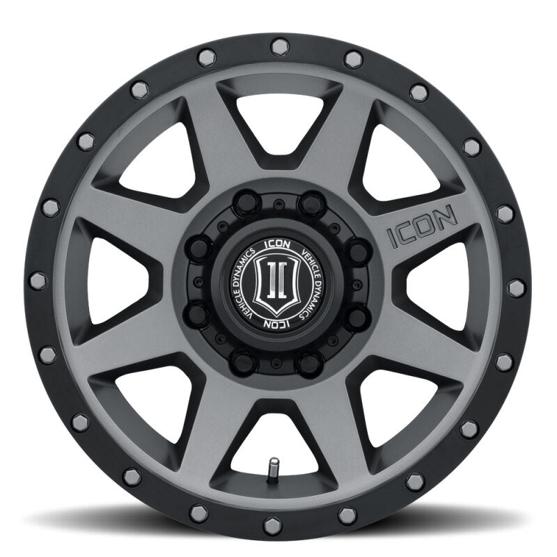 ICON Rebound 17x8.5 8x170 6mm Offset 5in BS 125mm Bore Titanium Wheel - 1817858150TT
