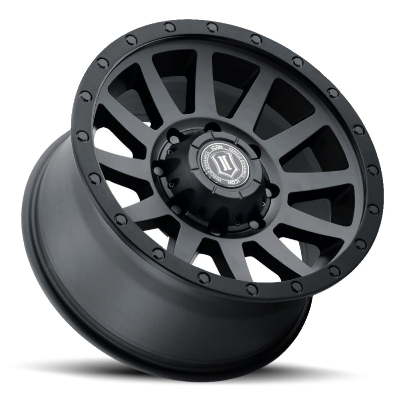 ICON Compression HD 18x9 8x170 5.25in BS 125mm Bore DBL Black Wheel - 2018908152DB