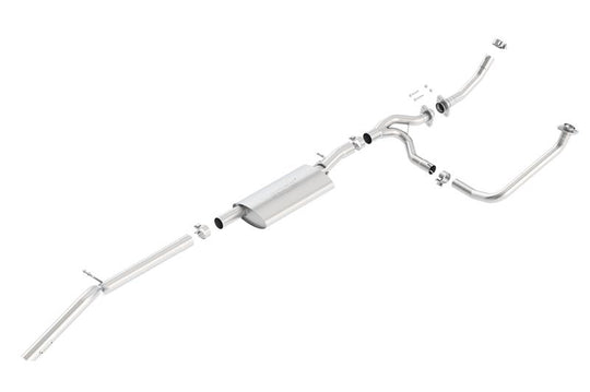 Borla 12-15 Jeep Wrangler 3.6L V6 Auto/Manual Trans Turndown Tip Dual Left Rear Exit Exhaust - 140634
