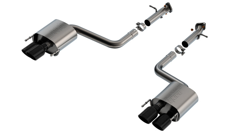 Borla 15-24 Lexus RC F Axle-Back Exhaust System S-Type - Black Chrome - 11981BC