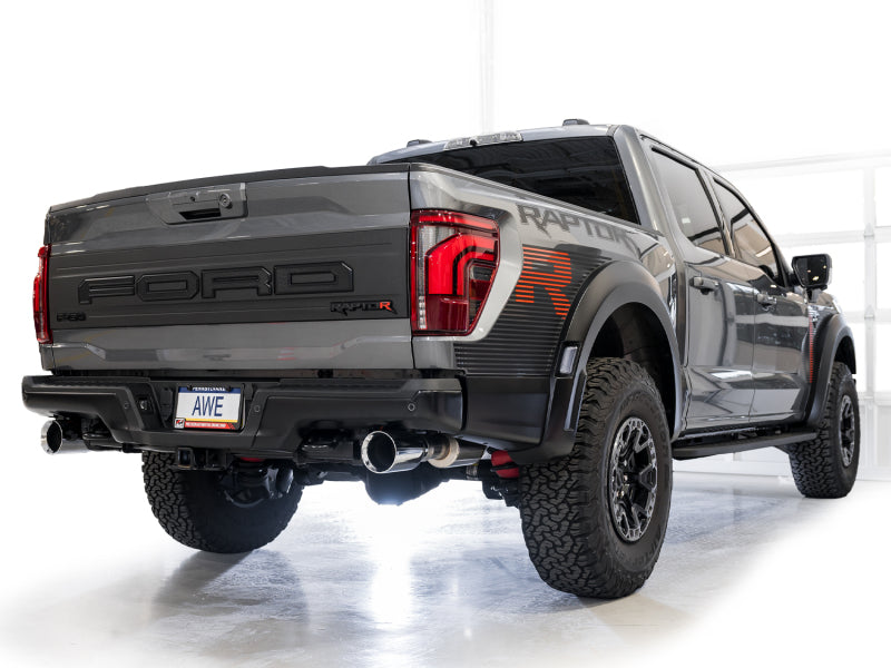 AWE Tuning Gen 3 Raptor R SwitchPath Exhaust - Chrome Silver Tips - 3025-32852