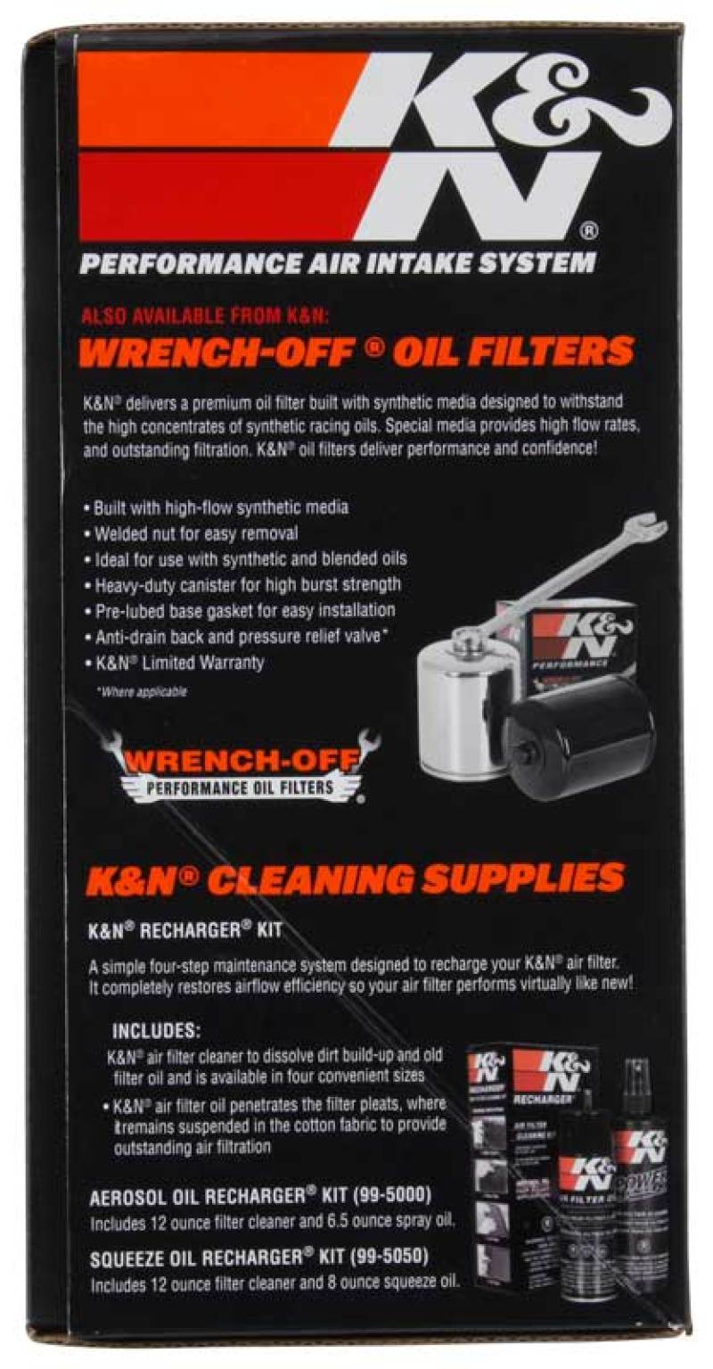 K&N 08-17 Harley-Davidson Touring Models Performance Air Intake System Silver - 57-1134S