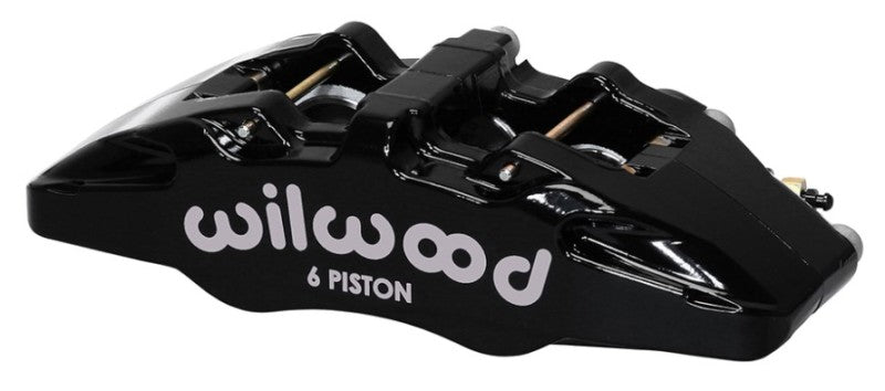 Wilwood Caliper-Forged Dynapro 6 5.25in Mount-L/H 1.62/1.38in/1.38in Pistons 1.10in Disc - 120-13433-BK
