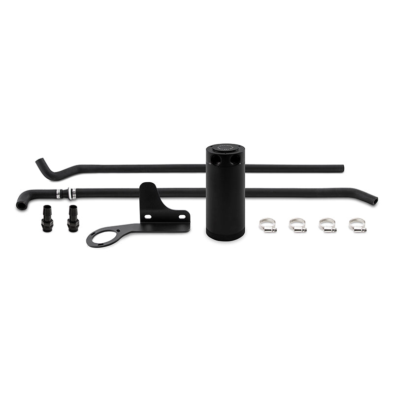 Mishimoto 07-13 Mazda Mazdaspeed3 Baffled Oil Catch Can Kit - Black (PCV Side) - MMBCC-MS3-07PBE2