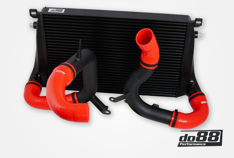 do88 VAG 2.0T EA888 Gen4 (245hp) BigPack Intercooler Kit w/Red Hoses - BIG-340-2-R