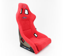 Load image into Gallery viewer, NRG FRP Bucket Seat ULTRA Edition - Large (Red Alcantara/Gold Glitter Back) - FRP-302RD-ULTRA