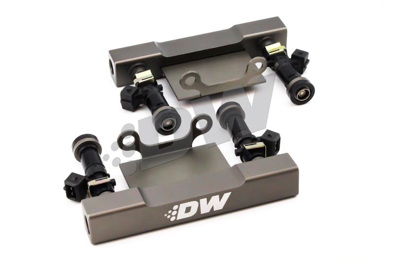 DeatschWerks 04-06 Subaru STI/LGT Side Feed to Top Feed Fuel Rail Conv Kit w/ 1200cc Injectors - 6-101-1200