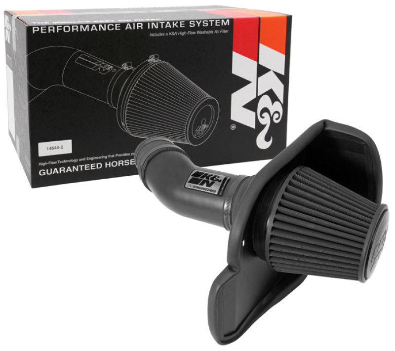 K&N 11-13 Dodge Challenger V8/12-13 Charger V8 / 12-13 Chrysler 300 Black Performance Intake Kit - 71-2545