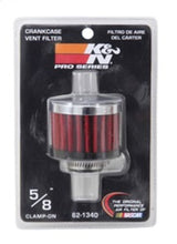 Load image into Gallery viewer, K&amp;N 0.625 inch ID 2 inch OD 1.5 inch H Clamp On Crankcase Vent Filter - 62-1340