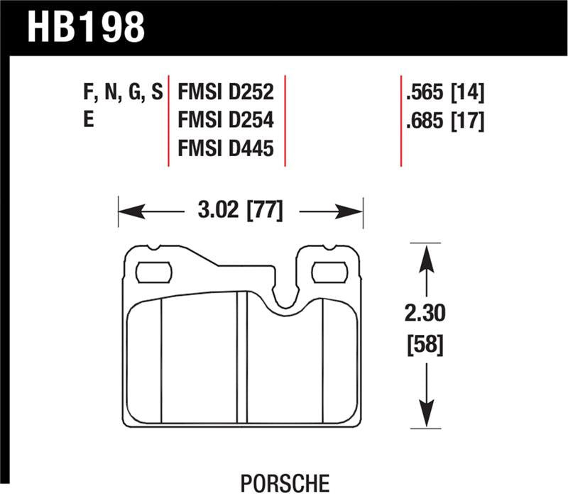 Hawk HPS Street Brake Pads - HB198F.685