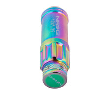 Load image into Gallery viewer, NRG 700 Series M12 X 1.25 Steel Lug Nut w/Dust Cap Cover Set 21 Pc w/Locks &amp; Lock Socket - Neochrome - LN-LS710MC-21