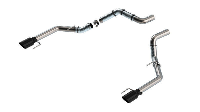 Borla 21-23 Ford Raptor 3in Tail Pipe Kit 4.5in Tip - Black Chrome - 60727BC