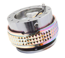 Load image into Gallery viewer, NRG Quick Release Kit - Pyramid Edition - Gunmetal Body / Neochrome Pyramid Ring - SRK-210GM/MC
