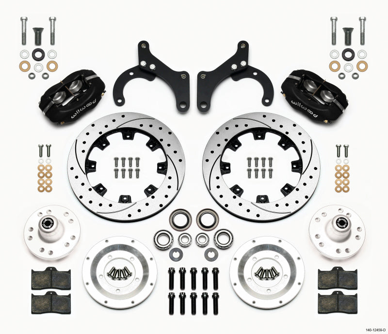 Wilwood Forged Dynalite Front Kit 12.19in Drilled 59-64 Chevy Impala / 63-64 Corvette - 140-12459-D