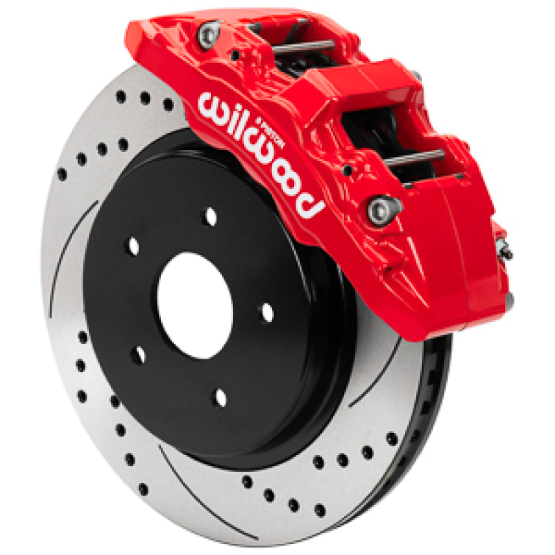 Wilwood 13-18 Dodge Ram 1500 Aero6 DM SRP Front Brake Kit w/ Lines - Red - 140-17760-DR