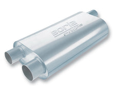 Load image into Gallery viewer, Borla Universal Oval Transverse Single 3in Inlet/2.5in Outlet 19in x 10.25in x 5.5in Turbo Muffler - 40474
