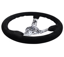 Load image into Gallery viewer, NRG Reinforced Steering Wheel (350mm / 3in. Deep) Blk Suede w/Hydrodipped Digi-Camo Spokes - RST-036DC-S