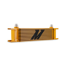 Load image into Gallery viewer, Mishimoto Universal -8AN 10 Row Oil Cooler - Gold
