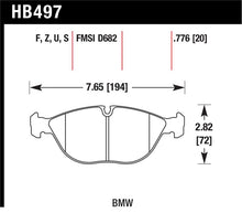Load image into Gallery viewer, Hawk 04-06 Audi TT Quattro / 04-05 VW Golf R32 Perf Ceramic Street Front Brake Pads - HB497Z.776