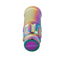Load image into Gallery viewer, NRG 700 Series M12 X 1.5 Steel Lug Nut w/Dust Cap Cover Set 21 Pc w/Locks &amp; Lock Socket - Neochrome - LN-LS700MC-21