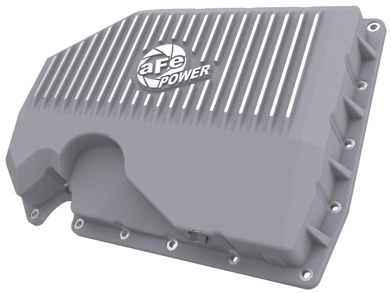 aFe 05-19 VW 1.8L/2.0L w/o Oil Sensor Engine Oil Pan Raw POWER Street Series w/ Machined Fins - 46-71240A