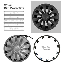 Load image into Gallery viewer, Split Hub Center Cap Covers for Model Y 20"/21" | 4-Piece Set | 5 Colors | Curb Rash Protection