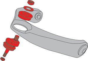 SPC Performance GM OFFSET UPPER BALLJOINT - 23960