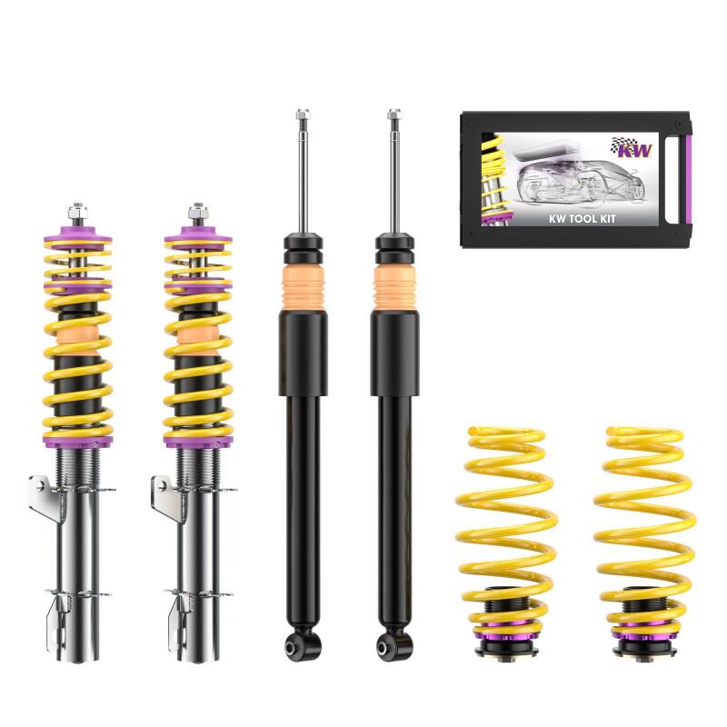 KW Coilover Kit V1 Audi TT (TTC TTR) Coupe + Roadster; FWD; all engines - 10210005