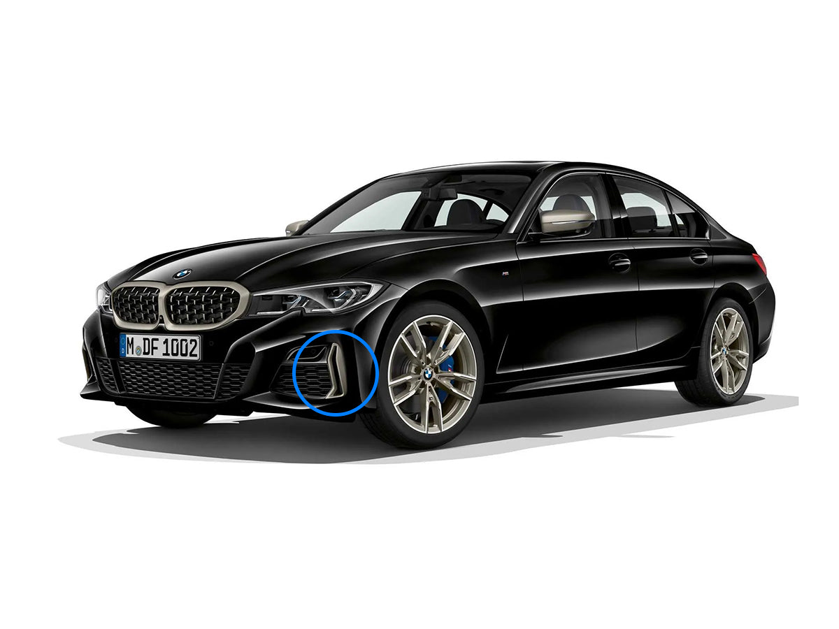 AutoTecknic Dry Carbon Front Bumper Grille Trim Set - BMW G20 M340i M-Sport Pre-LCI