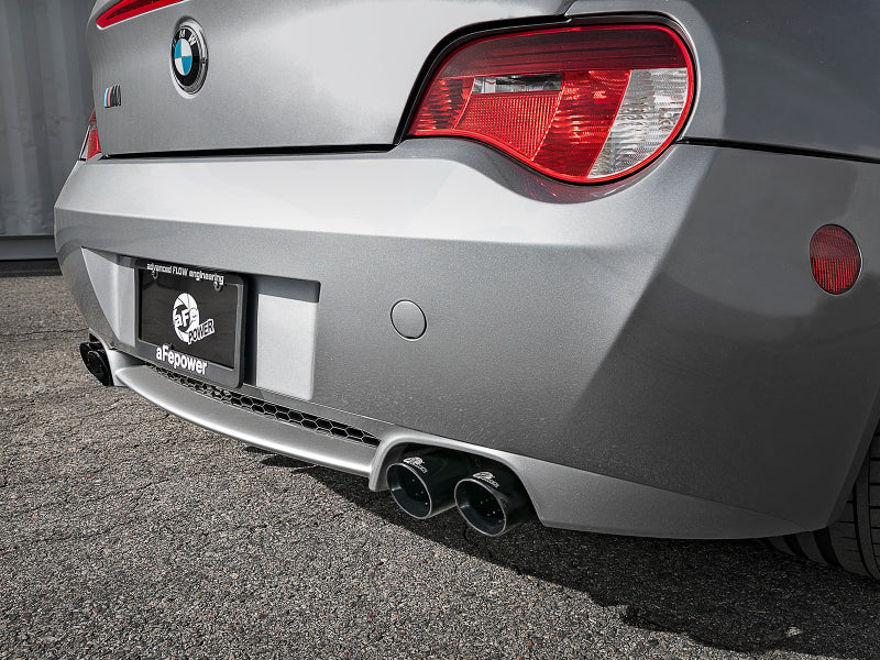 aFe MACH Force-Xp 2-1/2in 304 SS Cat-Back Exhaust w/ Black Tips 05-08 BMW Z4 M Coupe (E86) L6 3.2L - 49-36339-B