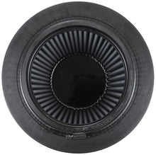 Load image into Gallery viewer, K&amp;N Universal Rubber Filter-Round Tapered 6in Flange ID x 9in Base OD x 6.625in Top OD x 7.5in H - RU-5177HBK