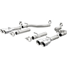 Load image into Gallery viewer, MagnaFlow Axle-Back, SS, 2.5in, Quad Split Rear 3.5in Tip 2015 Dodge Challenger R/T 5.7L - 19210