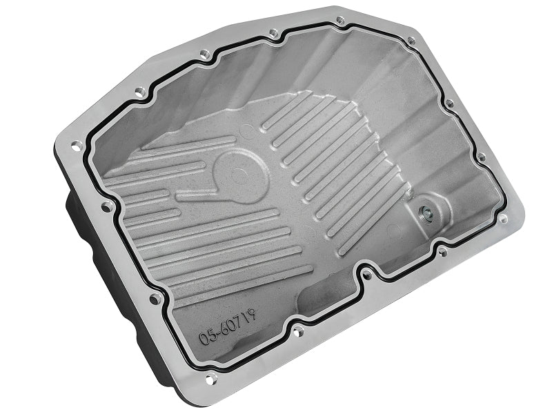 AFE Pro Series Engine Oil Pan Black w/Machined Fins; 11-16 Ford Powerstroke V8-6.7L (td) - 46-70322
