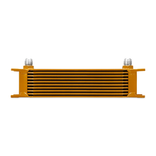 Load image into Gallery viewer, Mishimoto Universal 10 Row Oil Cooler - Gold - MMOC-10G