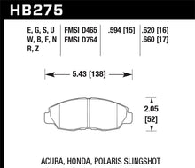 Load image into Gallery viewer, Hawk 1997-1997 Acura CL 2.2 HPS 5.0 Front Brake Pads - HB275B.620