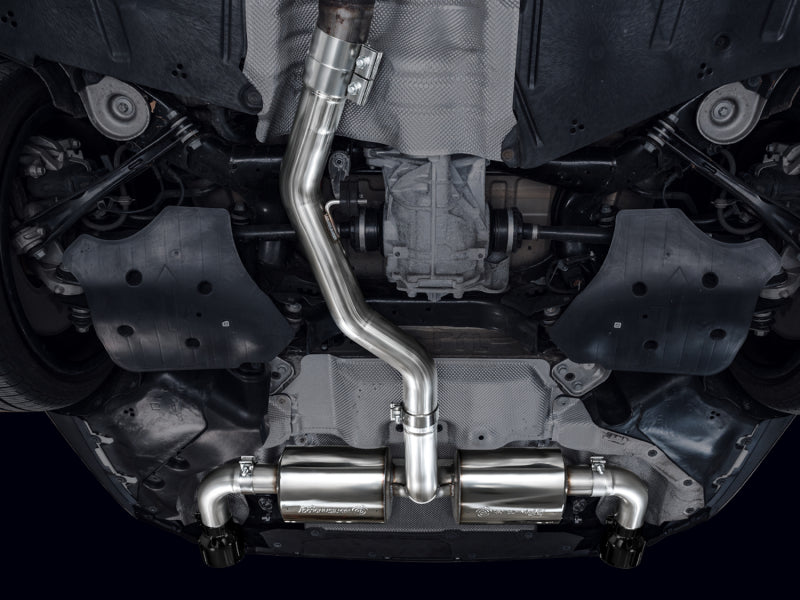 AWE 19-23 BMW 330i / 21-23 BMW 430i Base G2X Touring (Excl. Conv) Axle-Back Exhaust - Diamond Black - 3015-33429