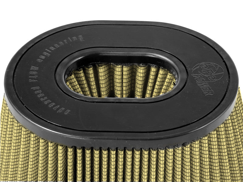 aFe Magnum FORCE Intake Rplcmnt Air Filter 3-1/4IN F x (9x6-1/2)IN B x (6-3/4x5-1/2)IN T x 5-3/8IN H - 72-91087