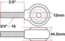 Load image into Gallery viewer, SPC Performance xAxis Rod End Ball Joint