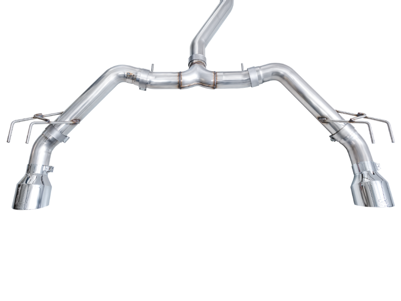 AWE Tuning 22+ Honda Civic Si/Acura Integra Track Edition Cat-Back Exhaust - Dual Chrome Silver Tips - 3020-32331