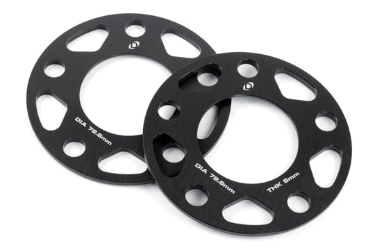 Dinan Wheel Spacers - 5x120 - 72.6mm CB - 6mm Thick (Set of 2) - D210-2036