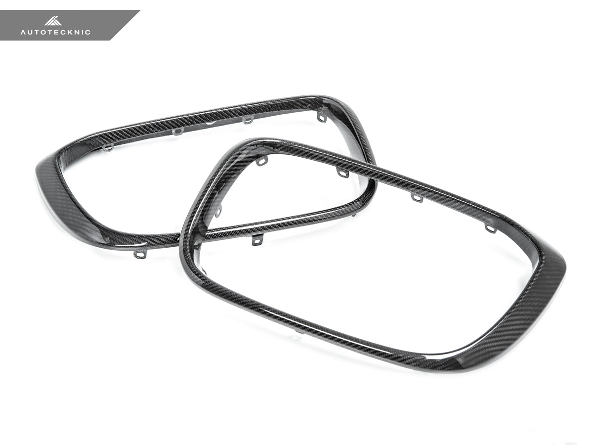 AutoTecknic Replacement Dry Carbon Grille Surround Set - BMW G01 X3 | G02 X4 Pre-LCI