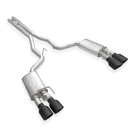 Stainless Works 2020 Ford GT500 Legend Catback H-Pipe Exhaust Factory Connect - Black Tips - GT500CBHFCLB