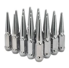 BLOX Racing Spike Forged Lug Nuts - Chrome 12 x 1.25mm - Set of 20 - BXAC-00150-20