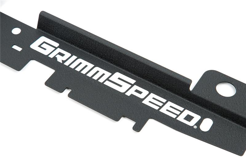GrimmSpeed 05-09 Subaru Legacy/Outback Radiator Shroud w/Tool Tray - Textured Black - 096030