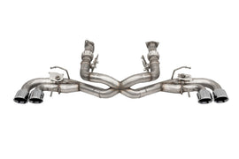 Corsa 2020-2025 Corvette C8 3in Valved Cat-Back 4.5in Pol Quad Tips - Fits Factory NPP Exhaust w/AFM