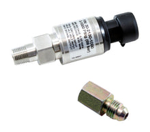 Load image into Gallery viewer, AEM 1000 PSIg Stainless Sensor Kit - 1/8in NPT Male Thread to -4 Adapter - 30-2130-1000