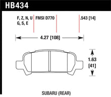 Load image into Gallery viewer, Hawk 02-03 WRX / 05-08 LGT D770 HP+ Street Rear Brake Pads - HB434N.543