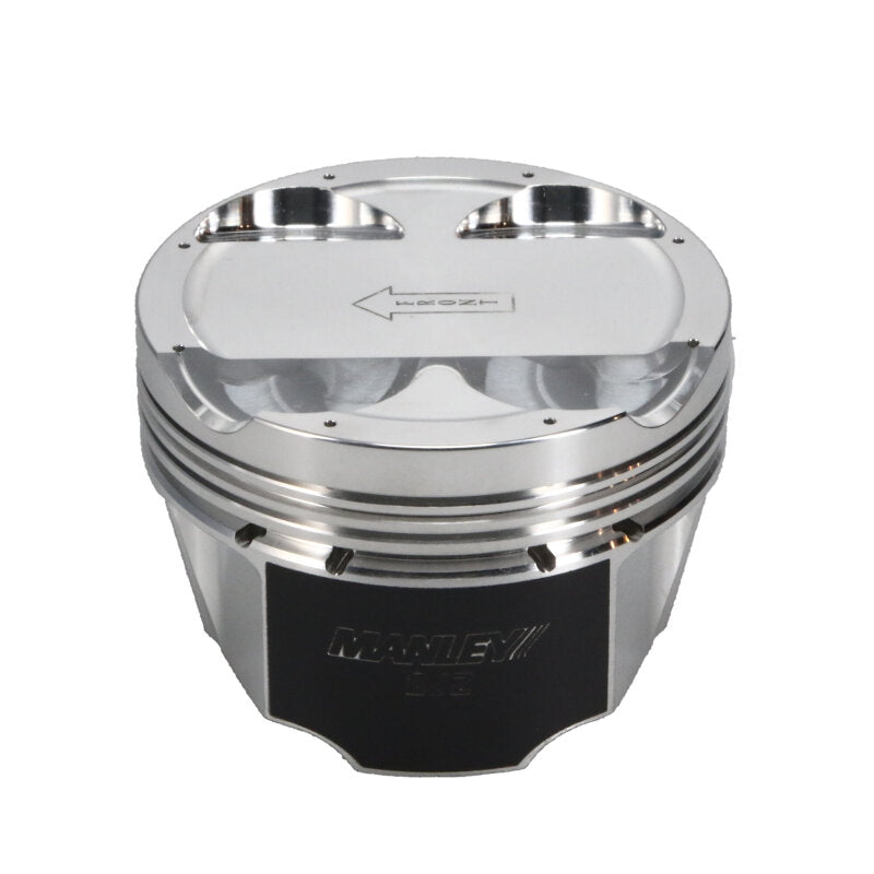 Manley Toyota 2JZGTE 94mm Stroke 86.75mm Bore -6cc Dish 10:1 CR Turbo Tuff Piston Set w/ Rings - 629307CE-6