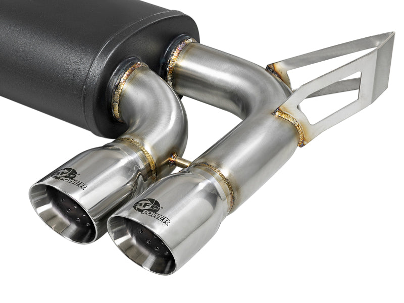 aFe MACH Force-Xp 2.5in 304 SS Cat-Back Exhaust w/ Polished Tips 01-06 BMW M3 - 49-36344-P