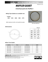Load image into Gallery viewer, HKS Muffler Gasket 66mm ID 74mm OD - 34001-AK024